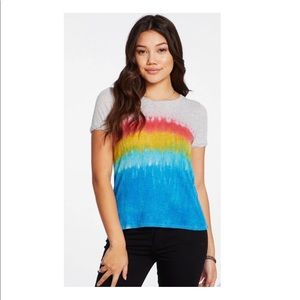 Chaser Dip Dyed Rainbow Tee.